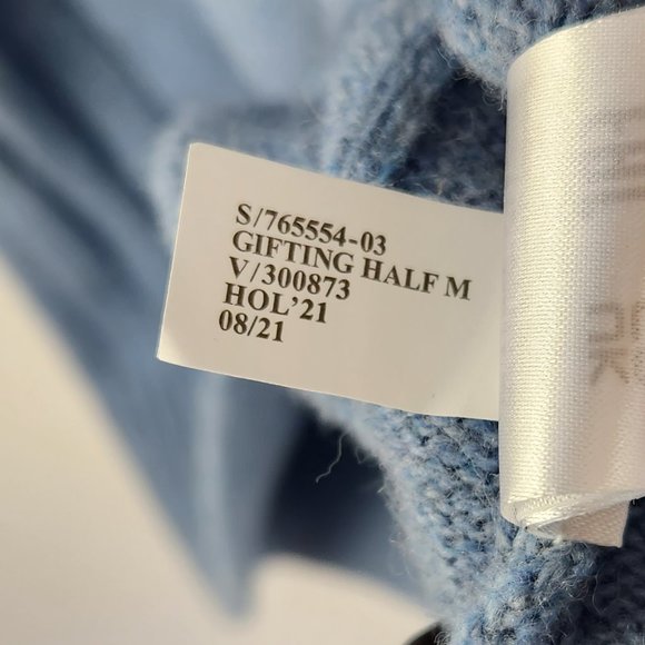 Banana Republic Italian Wool Blend Raglan Button Sweater sz L - Picture 8 of 8